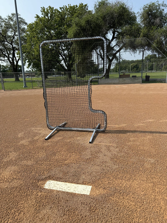 Bison softball pitcher's safety screen