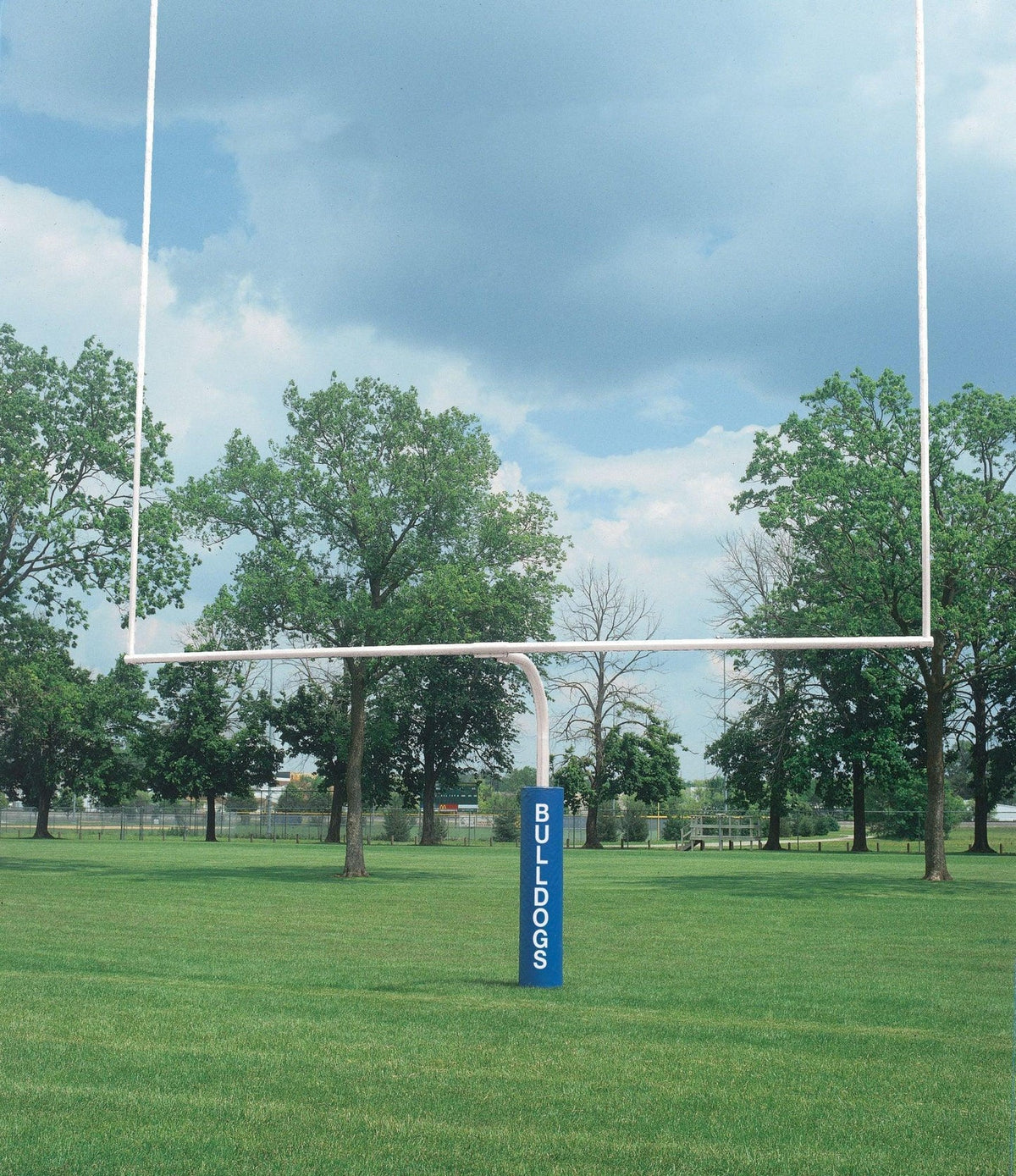 Bison 4-1/2-inch white high school football goalposts