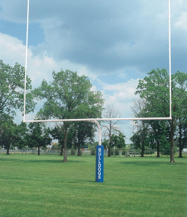 Bison 4-1/2-inch white high school football goalposts