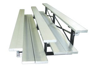 First Team FanStand 3-row 15-foot indoor tip-n-roll bleachers