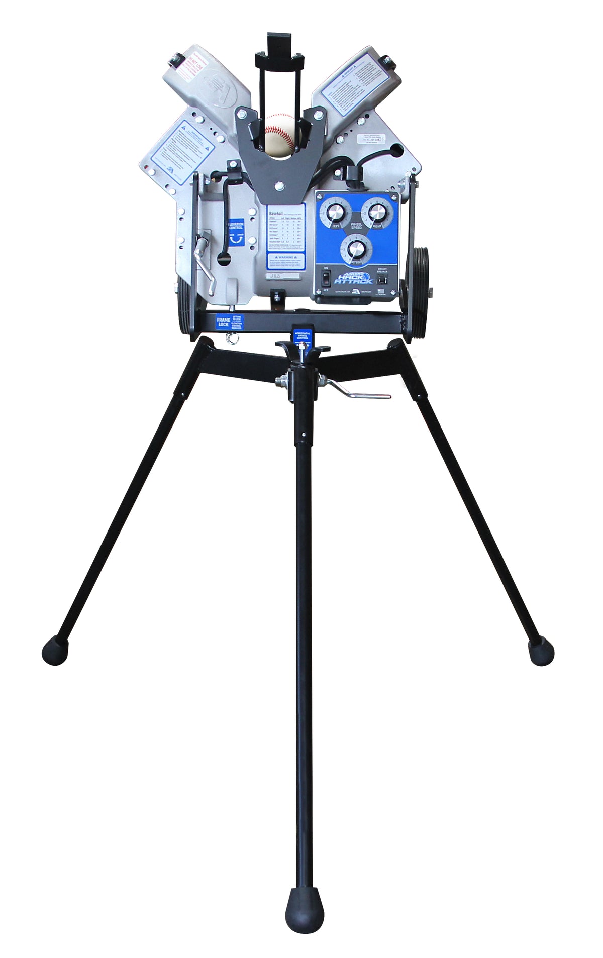 Sports Attack Junior Hack Attack baseball pitching machine rear view