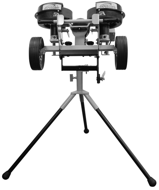 Front view of Sports Attack Snap Attack football machine