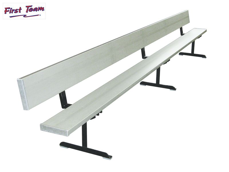 First Team TeamMate 15-foot portable player bench with backrest